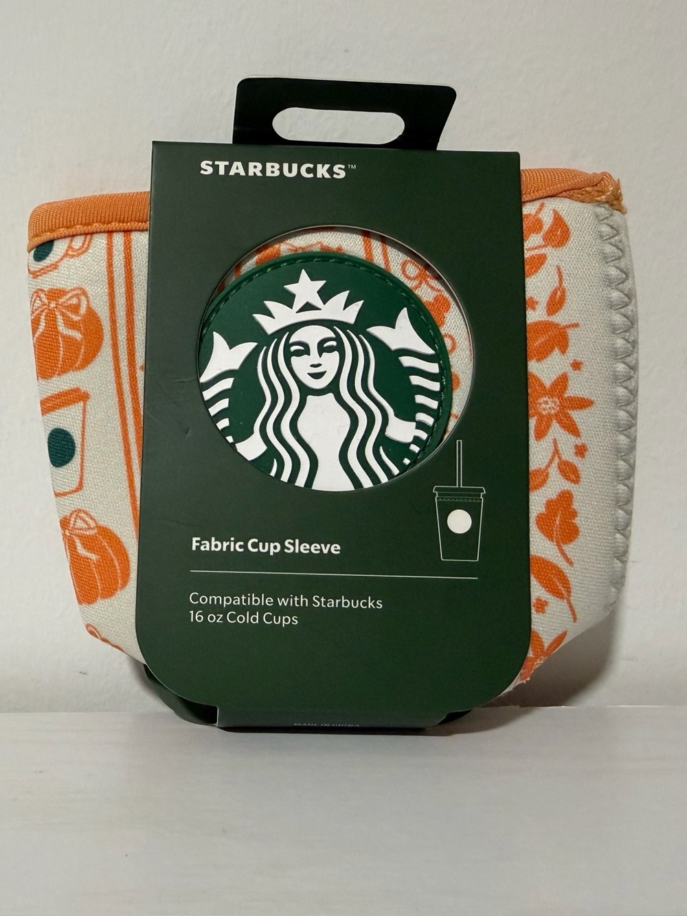 Disney parks 2026 🎃🍁 Fall Pumpkin fabric sleeve 16oz cold cup New Halloween